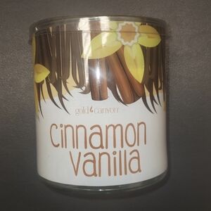 CINNAMON VANILLA 14.5 oz Two-wick Gold Canyon Candle NEW‎ In Box